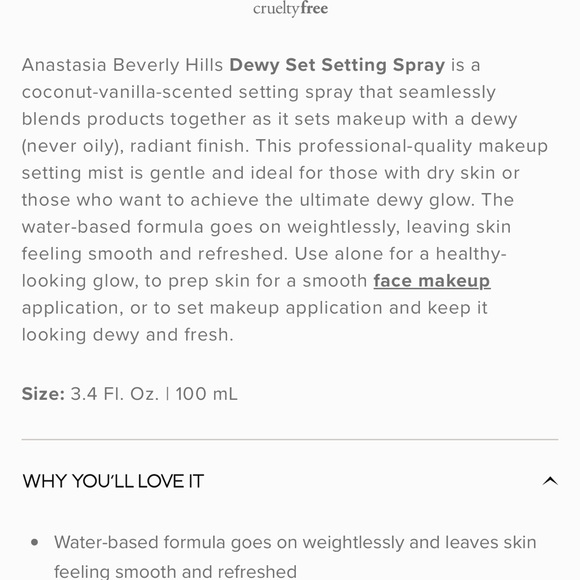 Anastasia Dewy Set Setting Spray - Picture 3 of 3